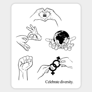 Celebrate Diversity Sticker